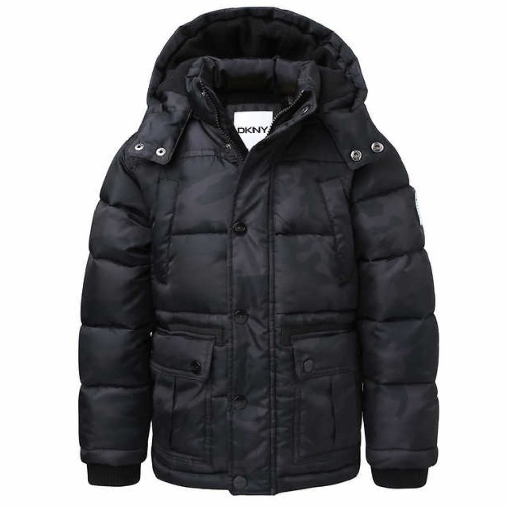 DKNY Boys' Puffer Jacket New Youth Parka